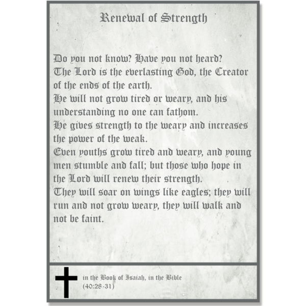 Renewal of Strength - Isaiah 40:28-31